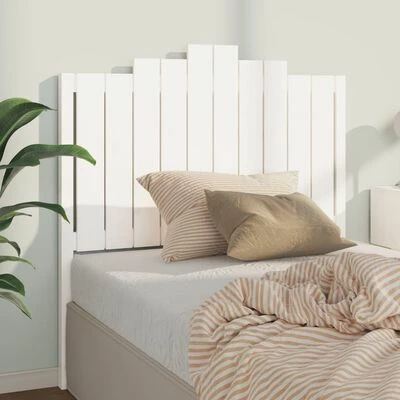 VidaXL Tête de lit Blanc 106x4x110 cm Bois massif de pin 4 VidaXL Tête de lit Blanc 106x4x110 cm Bois massif de pin – Image 2