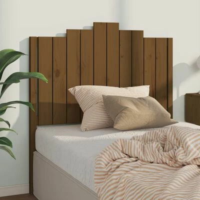 VidaXL Tête de lit Marron miel 106x4x110 cm Bois massif de pin 4 VidaXL Tête de lit Marron miel 106x4x110 cm Bois massif de pin – Image 2