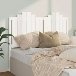 VidaXL Tête de lit Blanc 146x4x110 cm Bois massif de pin 9 VidaXL Tête de lit Blanc 146x4x110 cm Bois massif de pin -Têtes et pieds de lit Soldes image 1 818471