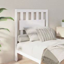 VidaXL Tête de lit Blanc 80,5x4x100 cm Bois massif de pin 9 VidaXL Tête de lit Blanc 80,5x4x100 cm Bois massif de pin -Têtes et pieds de lit Soldes image 1 818546