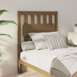 VidaXL Tête de lit Marron miel 80,5x4x100 cm Bois massif de pin 9 VidaXL Tête de lit Marron miel 80,5x4x100 cm Bois massif de pin -Têtes et pieds de lit Soldes image 1 818548