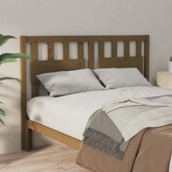 VidaXL Tête de lit Marron miel 140,5x4x100 cm Bois massif de pin 9 VidaXL Tête de lit Marron miel 140,5x4x100 cm Bois massif de pin -Têtes et pieds de lit Soldes image 1 818568