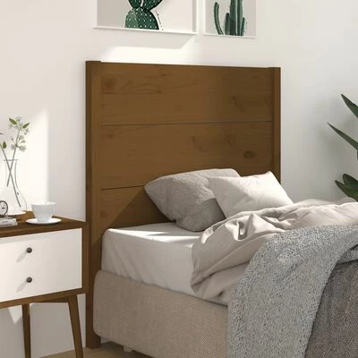 VidaXL Tête de lit Marron miel 96x4x100 cm Bois massif de pin 4 VidaXL Tête de lit Marron miel 96x4x100 cm Bois massif de pin – Image 2