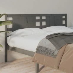 VidaXL Tête de lit Gris 126x4x100 cm Bois massif de pin 9 VidaXL Tête de lit Gris 126x4x100 cm Bois massif de pin -Têtes et pieds de lit Soldes image 1 818762