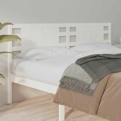 VidaXL Tête de lit Blanc 186x4x100 cm Bois massif de pin 4 VidaXL Tête de lit Blanc 186x4x100 cm Bois massif de pin – Image 2