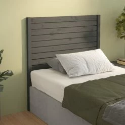 VidaXL Tête de lit Gris 81x4x100 cm Bois massif de pin 9 VidaXL Tête de lit Gris 81x4x100 cm Bois massif de pin -Têtes et pieds de lit Soldes image 1 818997