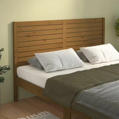 VidaXL Tête de lit Marron miel 126x4x100 cm Bois massif de pin 4 VidaXL Tête de lit Marron miel 126x4x100 cm Bois massif de pin – Image 2