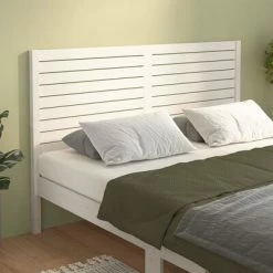 VidaXL Tête de lit Blanc 166x4x100 cm Bois massif de pin 9 VidaXL Tête de lit Blanc 166x4x100 cm Bois massif de pin -Têtes et pieds de lit Soldes image 1 819031