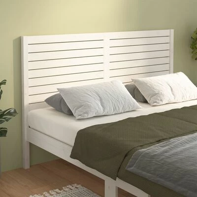VidaXL Tête de lit Blanc 206x4x100 cm Bois massif de pin 4 VidaXL Tête de lit Blanc 206x4x100 cm Bois massif de pin – Image 2