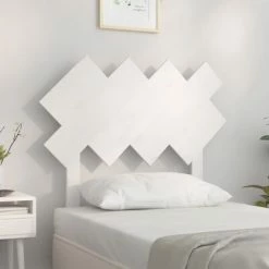 VidaXL Tête de lit Blanc 92x3x81 cm Bois massif de pin 9 VidaXL Tête de lit Blanc 92x3x81 cm Bois massif de pin -Têtes et pieds de lit Soldes image 1 819201