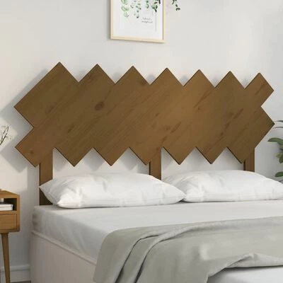 VidaXL Tête de lit Marron miel 141x3x80,5 cm Bois massif de pin 4 VidaXL Tête de lit Marron miel 141x3x80,5 cm Bois massif de pin – Image 2