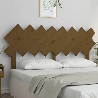 VidaXL Tête de lit Marron miel 159,5x3x80,5 cm Bois massif de pin 4 VidaXL Tête de lit Marron miel 159,5x3x80,5 cm Bois massif de pin – Image 2
