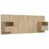 VidaXL Tête de lit avec armoires Chêne sonoma Bois d'ingénierie 1 VidaXL Tête de lit avec armoires Chêne sonoma Bois d'ingénierie -Têtes et pieds de lit Soldes image 2 3115694