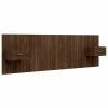 VidaXL Tête de lit avec armoires Chêne marron Bois d'ingénierie -Têtes et pieds de lit Soldes image 2 3115707