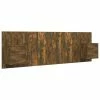 VidaXL Tête de lit avec armoires Chêne fumé Bois d'ingénierie 1 VidaXL Tête de lit avec armoires Chêne fumé Bois d'ingénierie -Têtes et pieds de lit Soldes image 2 3115713
