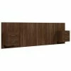 VidaXL Tête de lit avec armoires Chêne marron Bois d'ingénierie -Têtes et pieds de lit Soldes image 2 3115715