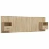 VidaXL Tête de lit avec armoires Chêne sonoma Bois d'ingénierie -Têtes et pieds de lit Soldes image 2 3115718