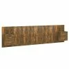 VidaXL Tête de lit avec armoires Chêne fumé Bois d'ingénierie -Têtes et pieds de lit Soldes image 2 3115737