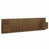 VidaXL Tête de lit avec armoires Chêne marron Bois d'ingénierie -Têtes et pieds de lit Soldes image 2 3115739