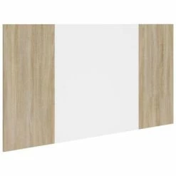 Têtes et pieds de lit Soldes 2 VidaXL Tête de lit Blanc chêne sonoma 160x1,5x80 cm Bois d'ingénierie
