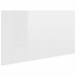 VidaXL Tête de lit Blanc brillant 160x1,5x80 cm Bois d'ingénierie