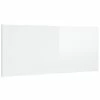 VidaXL Tête de lit Blanc brillant 200x1,5x80 cm Bois d'ingénierie -Têtes et pieds de lit Soldes image 2 811049