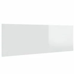 VidaXL Tête lit murale Blanc brillant 240x1,5x80 cm Bois d'ingénierie