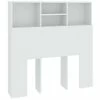 VidaXL Armoire de tête de lit Blanc 100x19x103,5 cm 1 VidaXL Armoire de tête de lit Blanc 100x19x103,5 cm -Têtes et pieds de lit Soldes image 2 811844