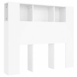 VidaXL Armoire de tête de lit Blanc 120x18,5x104,5 cm
