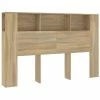 VidaXL Armoire de tête de lit Chêne sonoma 160x18,5x104,5 cm 2 VidaXL Armoire de tête de lit Chêne sonoma 160x18,5x104,5 cm -Têtes et pieds de lit Soldes image 2 811937