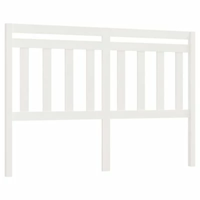 VidaXL Tête de lit Blanc 126x4x100 cm Bois massif de pin 3 VidaXL Tête de lit Blanc 126x4x100 cm Bois massif de pin