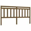 VidaXL Tête de lit Marron miel 206x4x100 cm Bois massif de pin -Têtes et pieds de lit Soldes image 2 814117