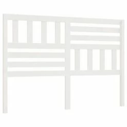 VidaXL Tête de lit Blanc 126x4x100 cm Bois massif de pin