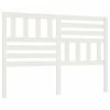 VidaXL Tête de lit Blanc 141x4x100 cm Bois massif de pin -Têtes et pieds de lit Soldes image 2 814140