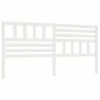 VidaXL Tête de lit Blanc 186x4x100 cm Bois massif de pin 2 VidaXL Tête de lit Blanc 186x4x100 cm Bois massif de pin -Têtes et pieds de lit Soldes image 2 814160