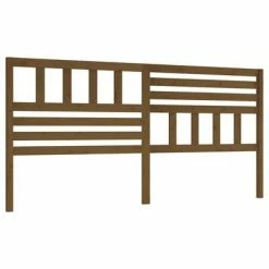 VidaXL Tête de lit Marron miel 206x4x100 cm Bois massif de pin