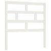 VidaXL Tête de lit Blanc 81x4x100 cm Bois massif de pin -Têtes et pieds de lit Soldes image 2 814170