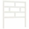 VidaXL Tête de lit Blanc 96x4x100 cm Bois massif de pin -Têtes et pieds de lit Soldes image 2 814175