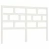 VidaXL Tête de lit Blanc 141x4x100 cm Bois massif de pin 1 VidaXL Tête de lit Blanc 141x4x100 cm Bois massif de pin -Têtes et pieds de lit Soldes image 2 814190