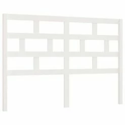 VidaXL Tête de lit Blanc 146x4x100 cm Bois massif de pin