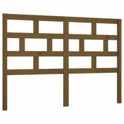VidaXL Tête de lit Marron miel 146x4x100 cm Bois massif de pin