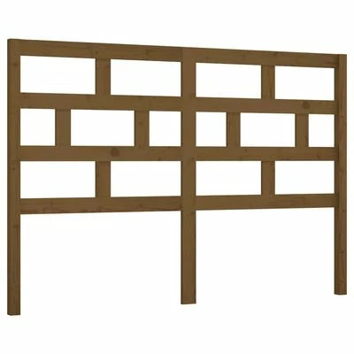 VidaXL Tête de lit Marron miel 146x4x100 cm Bois massif de pin 3 VidaXL Tête de lit Marron miel 146x4x100 cm Bois massif de pin