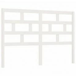 VidaXL Tête de lit Blanc 156x4x100 cm Bois massif de pin