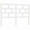 VidaXL Tête de lit Blanc 166x4x100 cm Bois massif de pin 1 VidaXL Tête de lit Blanc 166x4x100 cm Bois massif de pin -Têtes et pieds de lit Soldes image 2 814205