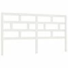 VidaXL Tête de lit Blanc 186x4x100 cm Bois massif de pin -Têtes et pieds de lit Soldes image 2 814210