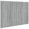 VidaXL Tête de lit Sonoma gris 120x1,5x80 cm Bois d'ingénierie -Têtes et pieds de lit Soldes image 2 816971