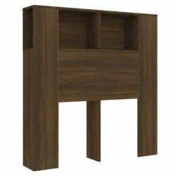 VidaXL Armoire de tête de lit Chêne marron 100x18,5x104,5 cm
