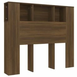 VidaXL Armoire de tête de lit Chêne marron 120x18,5x104,5 cm