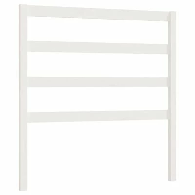 VidaXL Tête de lit Blanc 81x4x100 cm Bois massif de pin 3 VidaXL Tête de lit Blanc 81x4x100 cm Bois massif de pin
