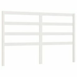 VidaXL Tête de lit Blanc 126x4x100 cm Bois massif de pin